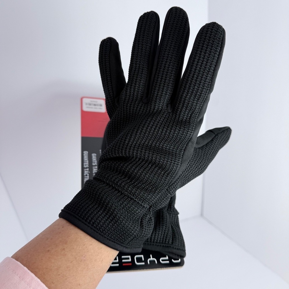 NWT Lot 2 PR Spyder Core Conduct Men's Gloves Sz M Touchscreen Compatible Black - Picture 3 of 16